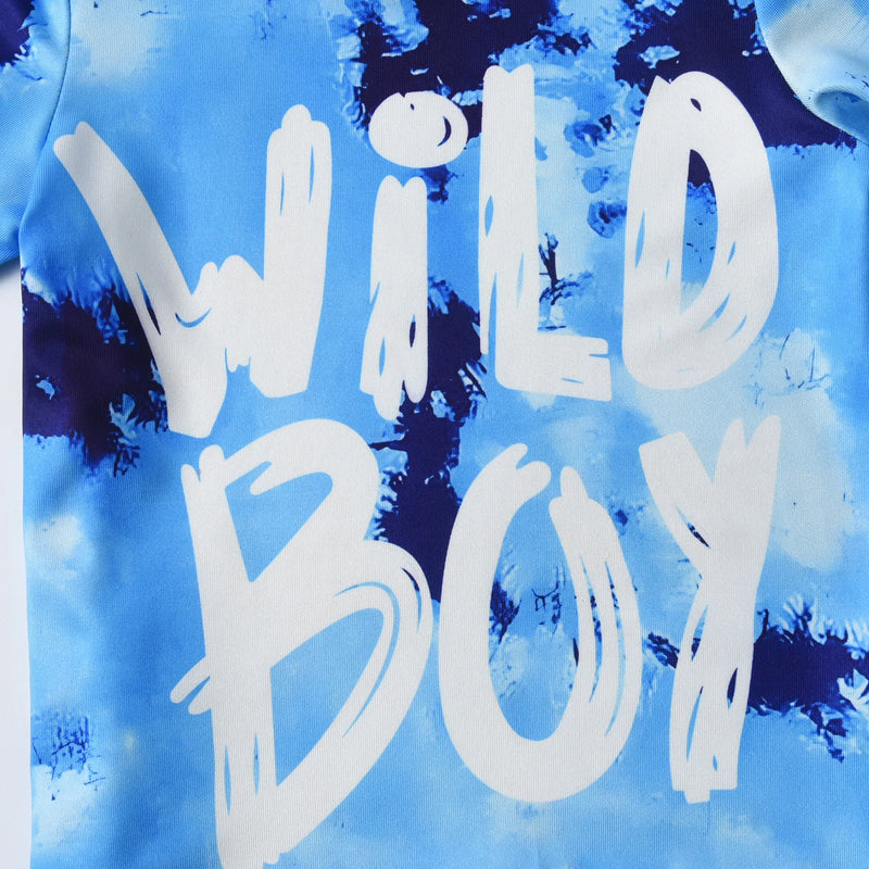 Summer Toddler Baby Boy Clothes Short Sleeve Tie - dye - View 7 | SAMAG