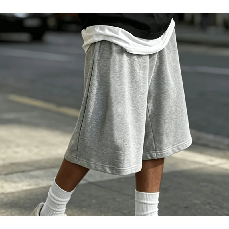 Men's Sports Casual Shorts, Wide Leg Straight Trendy | SAMAG