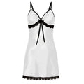 Lace Silk Satin Sleepwear Women Sexy Lingerie Night Dress | SAMAG