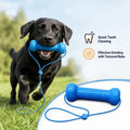 Dual-Action Canine Dental Prop Reusable Dental Chews For Dogs Interactive Dog Dental Chew Toy For Teeth Cleaning Brushing
