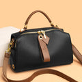 2026 New Large Capacity Boston Pillow Bag Women's Crossbody Soft Leather Handbag Commute Texture Single Shoulder Bag