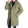 2026  Long Down Jackets Winter Coats Chaquetas Hooded Casual Winter Parkas High Quality Male Green Warm Parkas Coats Size 4XL
