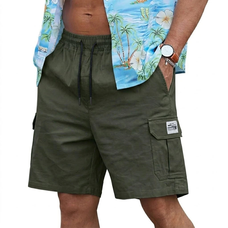 Men's Summer Casual Cargo Shorts Plus Size Knee Length | SAMAG