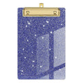 Pink Glitter Writing Clip Board, Flat Metal Clip, Ideal for Office, Classrooms, Acrylic Clipboards