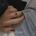 VENTFILLE 925 Sterling Silver Geometric Multilayer Round | SAMAG