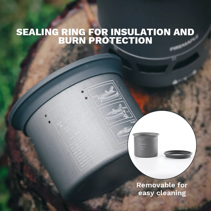 Fire-Maple Petrel Micro-pressure Rice Cooker Ultralight Portable Cooking Cup for G3 Pot 300ml Camping Backpacking Cookware
