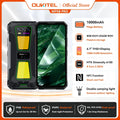 OUKITEL WP58 PRO 5G Rugged Phone 24GB(8+16) RAM + 512 ROM, 6.7'' HD 10000mAh 33W Android 15 NFC Cellphone with Dual Camping Lamp