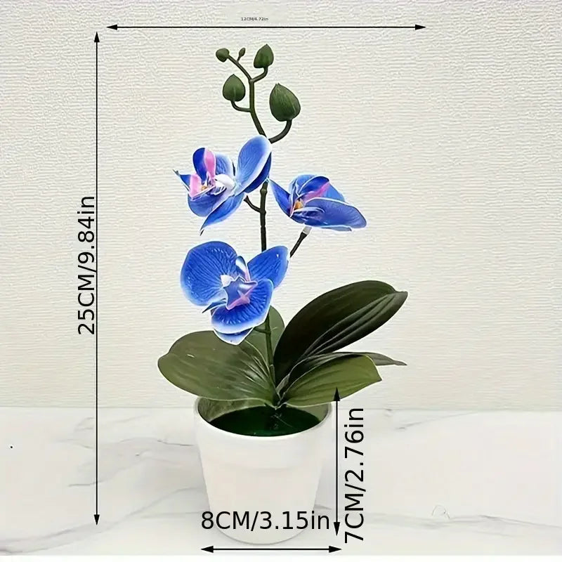 Artificial orchid, home/office decoration - display of living room dining table, entrance flower decoration, not easy to fade