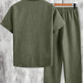 Men's Minimalist Pocket Embroidery Set, Textured Short | SAMAG