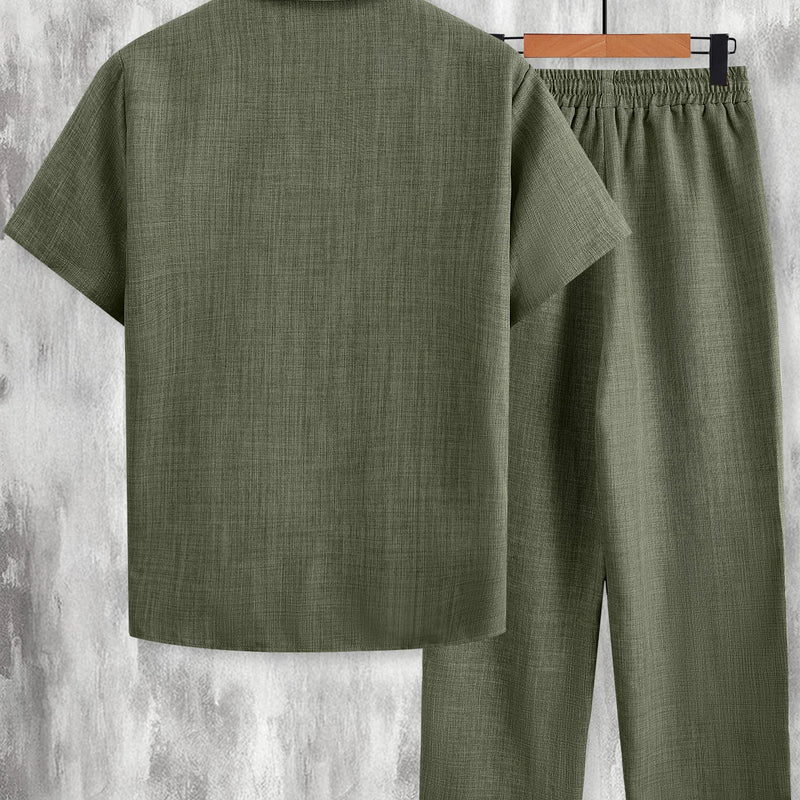 Men's Minimalist Pocket Embroidery Set, Textured Short | SAMAG
