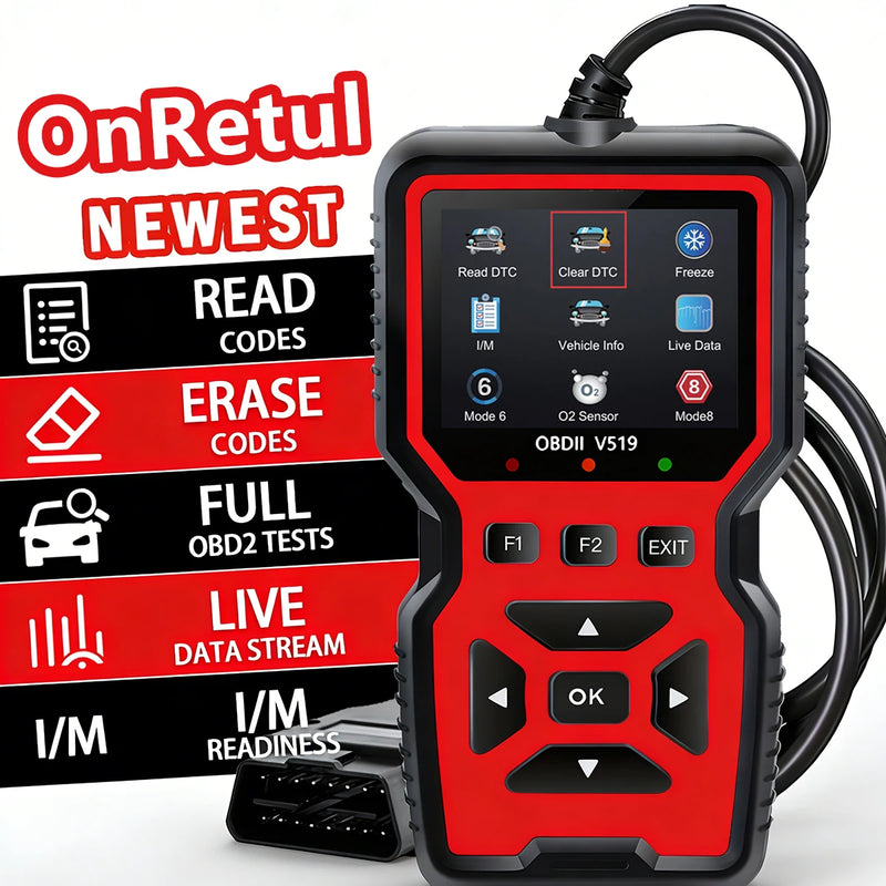 Professional V519 Obd2 Scanner Diagnostic Tool Real Time Code Reader Check Engine Light Scan Tool for All Obdii Cars since 2003