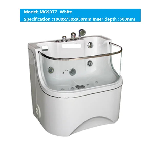 Dog Spa Bathtub with Ozone Pet Multifunctional Bathtub Adjustable Dog Surfing and Grooming Bathtub for Pet Spa