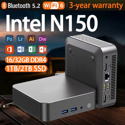 Mini PC Intel N150 Core I3 6100U Windows 11 Computer DDR4 | SAMAG
