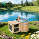 Customized Factory Sale Luxury Freestanding Ice Bath Tub Soaking Hot Tub Custom Cold Plunge Bathtub With Spa