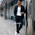 Gray Men's Suit 2 Piece Suit Summer Casual Jacket Pants Formal Wedding Tuxedo Groom Clothes Custom Color Blazer XS-5XL