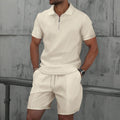 Men Europe and the United States New Summer Waffle Solid | SAMAG