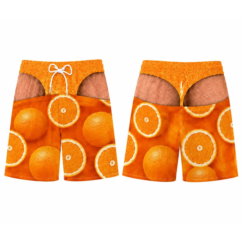 Funny Fruit 3D Print Swim Trunks Men Personality Humorous | SAMAG