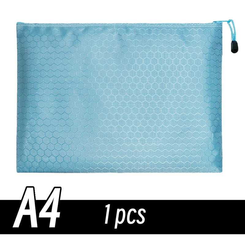 A4/A6 Pencil Bag Zipper Pouch Document Puzzle Bag Waterproof Zip File Folders Pencil Case Storage Bags School Office Supplies