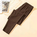 Thicken Fleece Lined Thermal Pants Men Slim Fit Double Sided Brushed Velvet Inner Wear Seamless Cold Resistant Autumn Pants Set