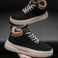 Men's shoes four seasons breathable soft-sole non-slip casual shoes fashion youth Joker flat shoes Thick sole sports board shoes