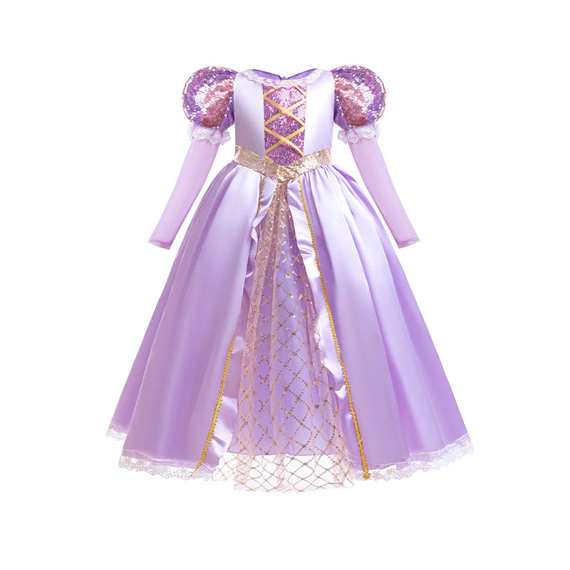 Rapunzel Dress for Princess  Tangled Cosplay Costume Halloween Cosplay Christmas Carnival Birthday Party Fancy