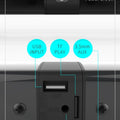 Wireless Bluetooth TV Sound Bar 2 Speaker System Home Theater Subwoofer Soundbar Portable Loud Rechargeable 2 IN1 Speaker