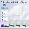 Wifi Smart Switch for Led Lighting Tuya Smart Life RF 433MHz Remote Voice Control Alexa Google Alice 1/2/3 Gang Wireless Switch