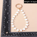 Pretty Handmade Pearl Bowknot Keychain for Women Girl Love Heart Key Ring Pendant Handbag Accessories DIY Jewelry Gift