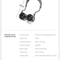 2026 Neck-hanging Small Fan Digital Display Screen Turbo Fan Fast Charging Lightweight Suitable For Indoor Outdoor Sports Use