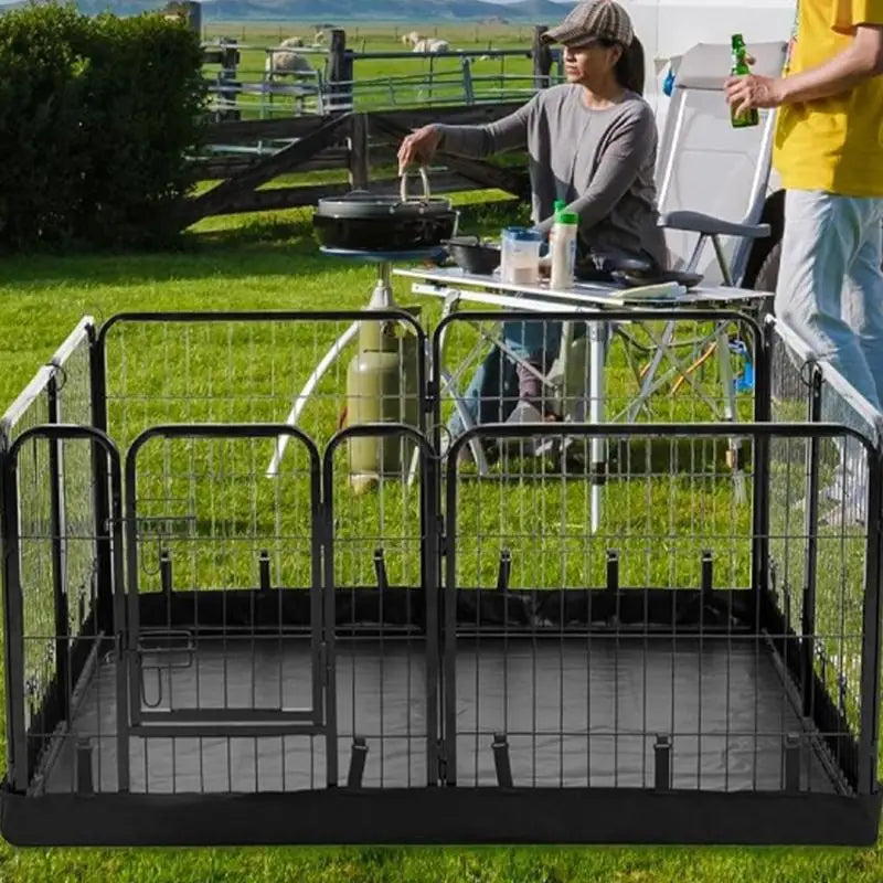 Dog Pen Mat Heavy Duty Large Dog Playpen Mat Pet Exercise Run Enclosure Fence Mat Waterproof Oxford Cloth Pet Cage Mat Pet Suppl