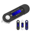 2 in 1 USB 2.0 Flash Drive MP3 Player - Multilanguage LCD Screen Support TF Card Lightweight Portable for Home Sport Travel