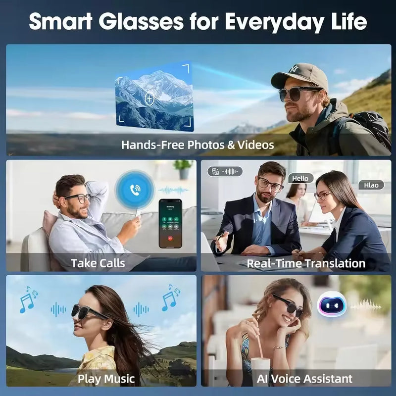 Lenovo Smart AI Glasses 800W HD 8K Shooting Camera Photo | SAMAG