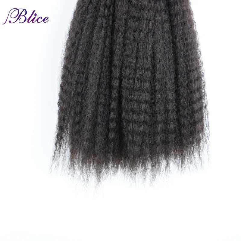 Synthetic Crochet Braiding Hair Bundles Sew In Afro Kinky Curly  Hair Extensions Strand Hook Braid Fake Hair 3pcs Deal