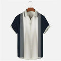 Stripes Simple Casual Dress Shirts European Size Men's | SAMAG
