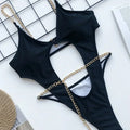 Sexy Metal Chains Underwired Bikini Women Swimsuit Female | SAMAG