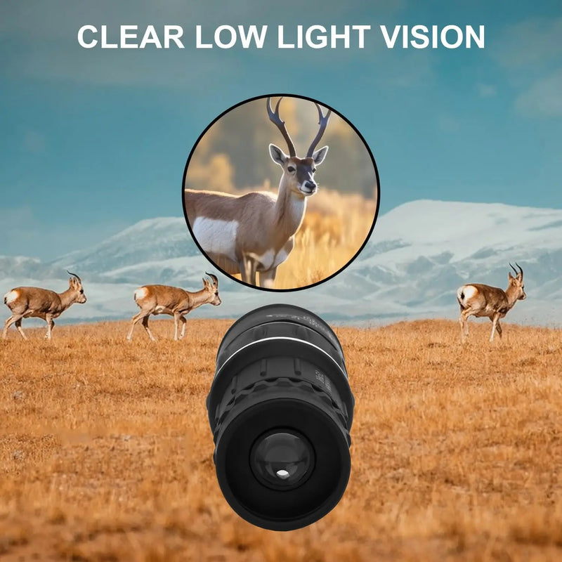 16x52 Dual Focus Monocular Upgrade Handheld Telescope 66m/8000m for Camping Concerts Fishing Hunting Spotting