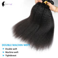 24 24 24 inches Kinky Straight Bundles Natural Yaki Straight Bundles 100% Human Hair Brazilian Hair Weave Bundles Remy Hair