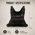Fishing Tackle Vest Chest Bag for Men Camo Tactical | SAMAG