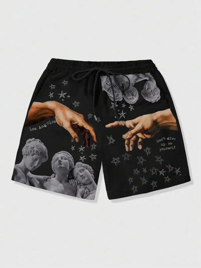 New Men's Summer Shorts Loose Luxury 3D Printing Casual | SAMAG