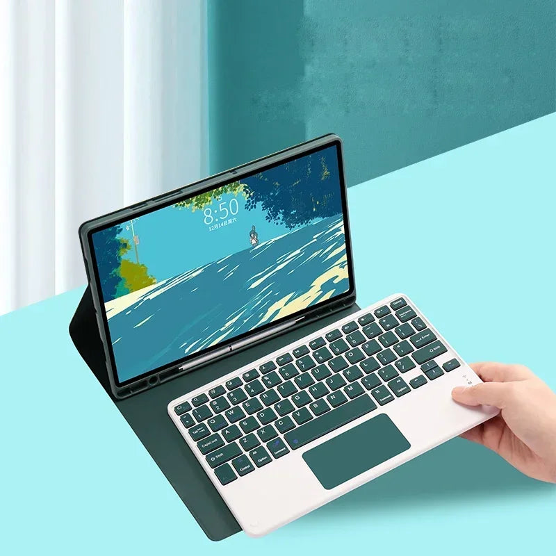 Tablets Case with Keyboard for iPad 11th Case A16 11 inch 2025 Touchpad Keyboard for iPad 11th Generation Stand Cover Funda