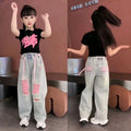 Kids Child New Jeans T - shirt Clothing Set for Teen Girl - View 2 | SAMAG
