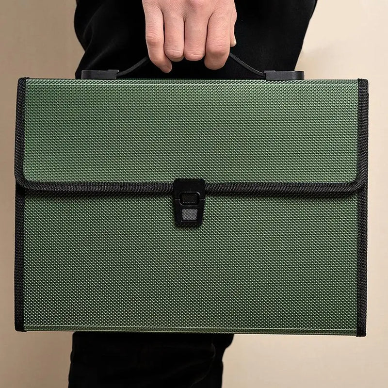1 Pcs A4 Organ Bag Multi-layer Folder Large-capacity Portable Office Document Bags Desk Organizador Storage Data File Briefcase