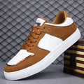 White Vulcanized Sneakers Men's Flat Comfortable Shoes Lace up Zapatillas Hombre Autumn Spring High Top Sneakers Plus Size 39-48