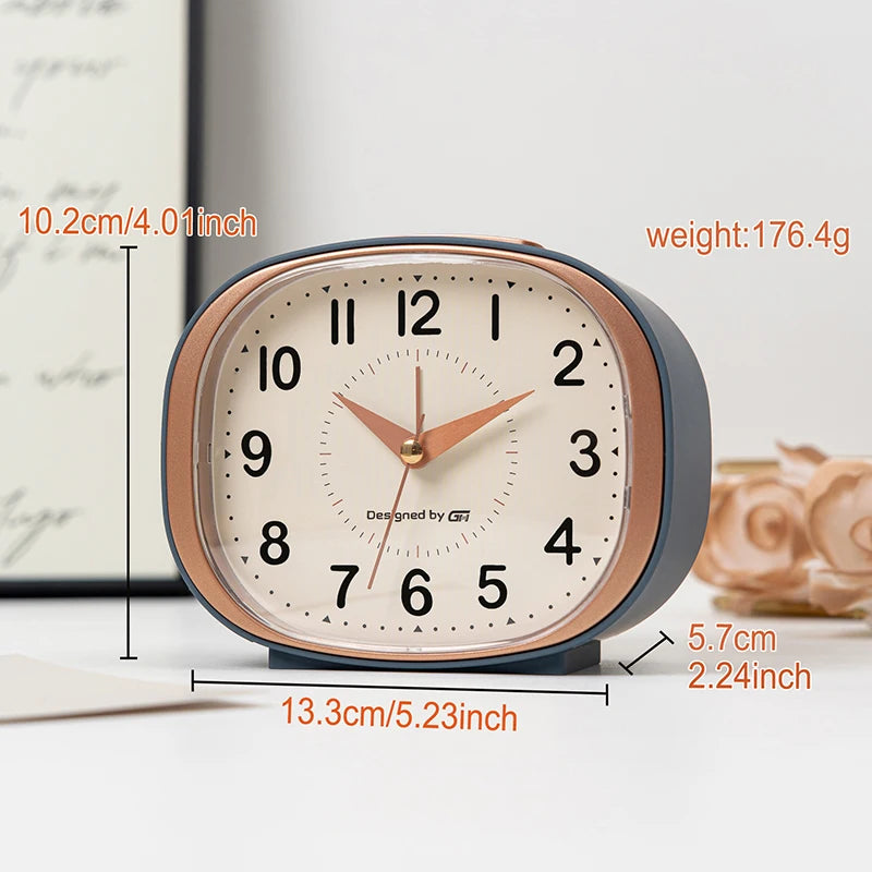 This Quiet Music Alarm Clock Is Perfect for Your Desk or Living Room and Includes Snooze and Night Light Functions.
