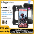 Unihertz TANK X 8849 5G Smartphone 32+512GB Built-in 1080P 220 lumen Projector 50MP+64MP Camara Android 15 17600mah Battery NFC