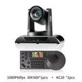NDI PTZ Camera 30X Zoom 1080P60fps PTZ Camera with POE HDMI SDI USB+PTZ Camera Controller ideal for Live Streaming and Broadcast