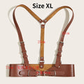 Underbust Corset Top with Strap Punk Harness Belt Leather Suspender for Women - Visuel 6 | SAMAG