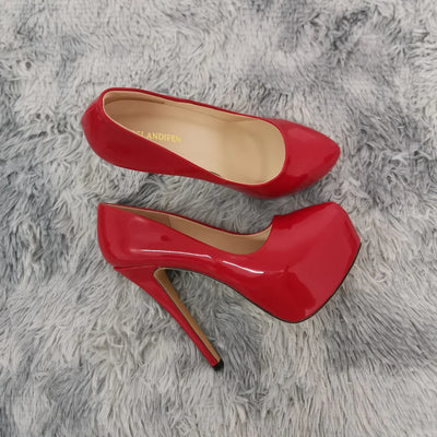 Women Sexy Pumps Stilettos 14cm Super High Heels Round | SAMAG
