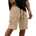 Men Multi-color Cargo Shorts Summer Loose Drawstring | SAMAG