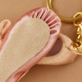 Mini Ballet Pointe Shoe Keychain Satin Ballerina Shoe Key Ring for Dance Lovers Gift Ballerina Pointe Shoe Charm for Backpack